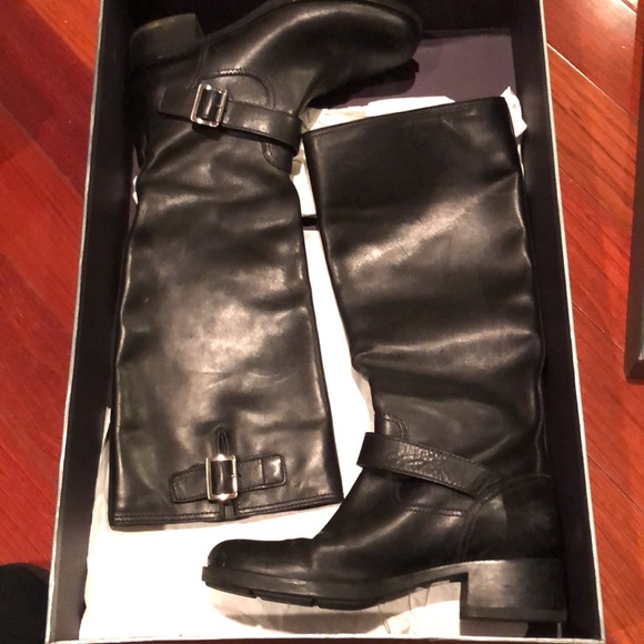 Prada tall leather riding boots - Picture 8 of 11
